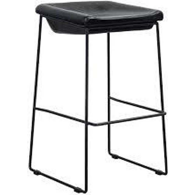 Fritz Hansen - Skagerak - Skagerak Georg Stool - eiche/Sitzkissen dunkelgrau/inkl. Wollsitzkissen und Lederband - oak (45.0 x 45.0 x 32.0cm)