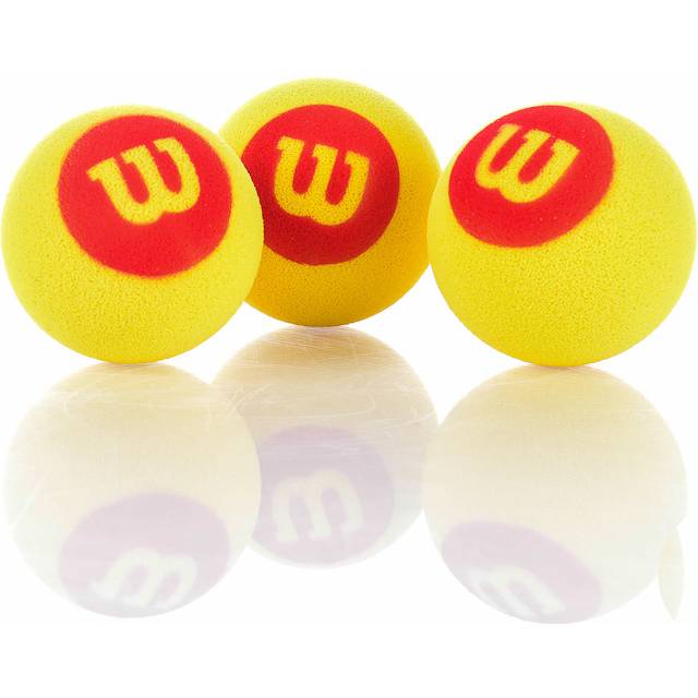 Wilson Unisex startskumboll 3-pack hylsor, gul, EU