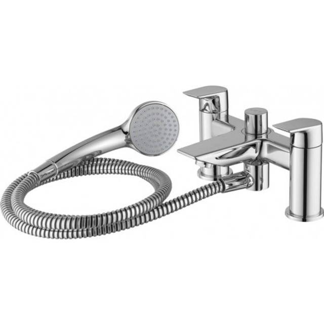 Ideal Standard Tesi Chrome Dual Control Bath Shower Mixer With Shower