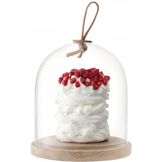 LSA Ivalo Dome & Ash Base - clear, wood - dia:15cm