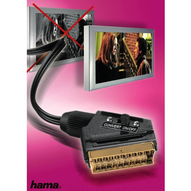 Hama Kabel Kit Scart-S-video Hane-Hane Guld Svart 5m
