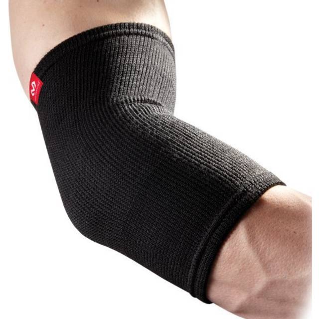 2 Way Elastic armbågsstöd, Svart, Unisex, M