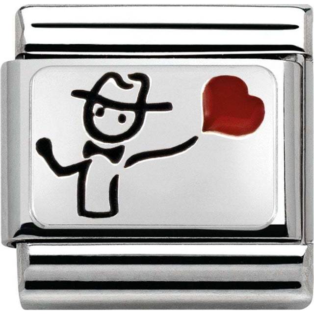 Composable Oxidized Enamel Balloon Link 330208/09