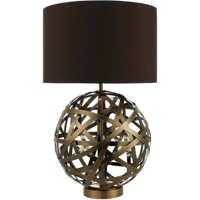 Dar Lighting Group Dar VOY4264 Voyage Table Lamp Antique Copper Ball c