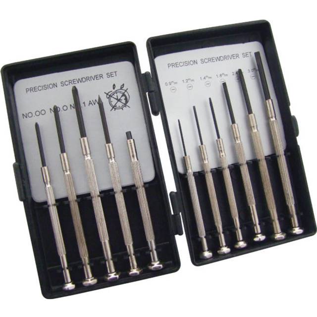 11 piece precision screwdriver set jewellers watch laptop repair slotted 1.2mm