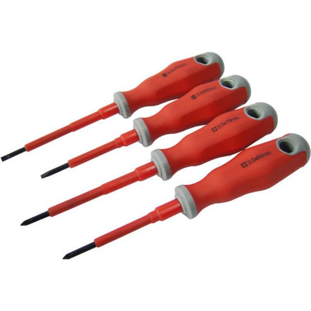 4pc cabinet style screwdriver set slotted phillips cabinetry carpentry