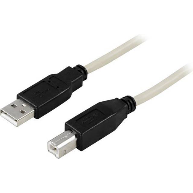 USB 2.0 kabel Typ A hane - Typ B hane 0.5m. svart