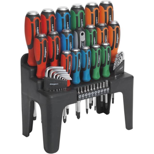 Hammer-Thru Screwdriver, Hex Key & Bit Set 44pc