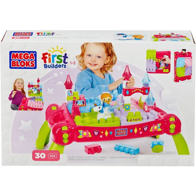 Mega Bloks Build n Learn Table - Pink