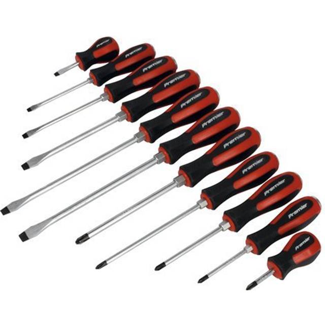 Sealey Ak4933 Screwdriver Set 11Pc Hammer-Thru