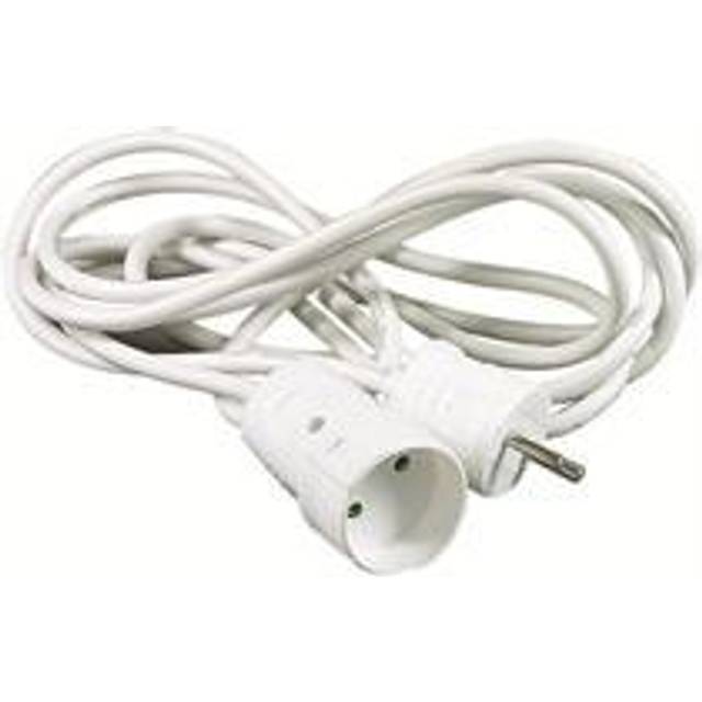 Skarvsladd ojord 3meter 2X1,5mm² vit petsäker