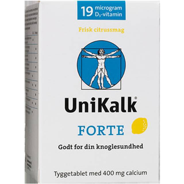UniKalk Forte tuggtablett m. citrussmak - 90 tabletter