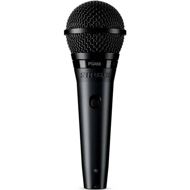 Shure PGA58 Cardioid Dynamisk Sångmikrofon med XLR- till Jack-Kabel