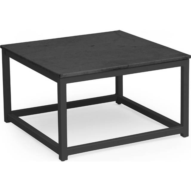 Hillerstorp Jet set soffbord Aluminium/grå glas 70 x 70 cm