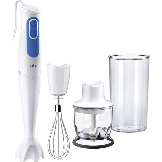 Braun MultiQuick 3 MQ3025WH Spaghetti S12 Hand Blender Set - White Black