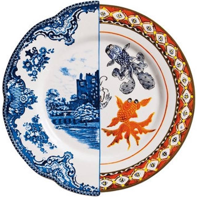 Seletti Hybrid Isaura Printed Porcelain Soup Plate 25.4cm