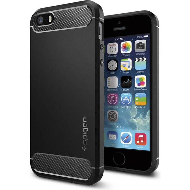 Spigen Rugged Armor (iPhone 5/5S/SE) - Svart/