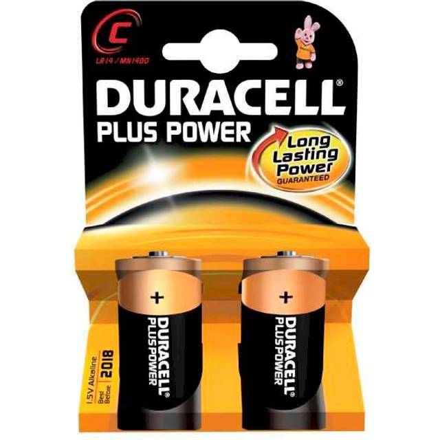 Duracell Plus C LR14 Batteries | 2 Pack