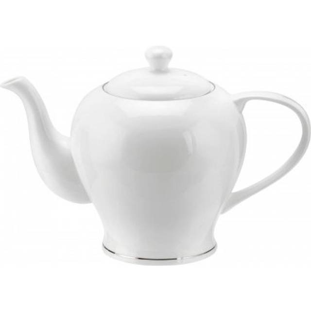White Platinum Serendipity Fine Bone China Teapot (*)