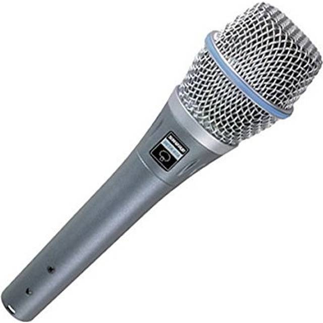 Shure BETA 87A Super Cardioid Polar Pattern Hand-Held Electret Condenser Rugged Microphone in Gray