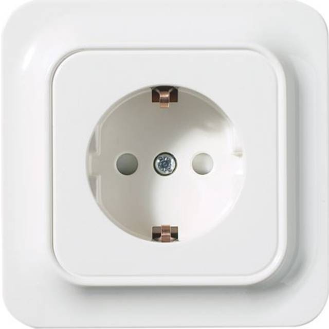 Schneider Electric Trend 183068500 Vägguttagsinsats utan ram, jordat, 1-vägs