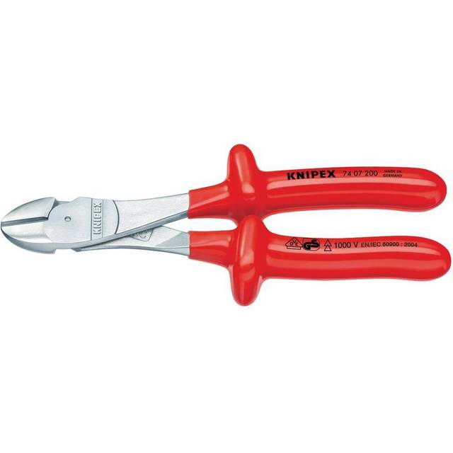 Kraftseitenschneider L.200mm, VDE Form 0 tauchisol.KNIPEX