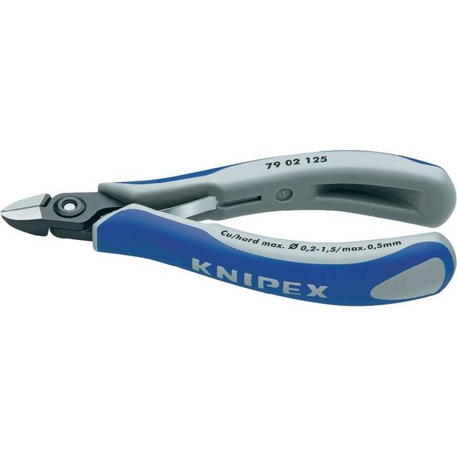 Präzisionselektronikseitenschneider, L.125mm Form 0 Facette ja,sehr kl.pol.KNIPEX
