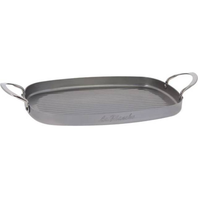 de Buyer Mineral B Grill Pan 38x26 cm - Iron with Beeswax Coating