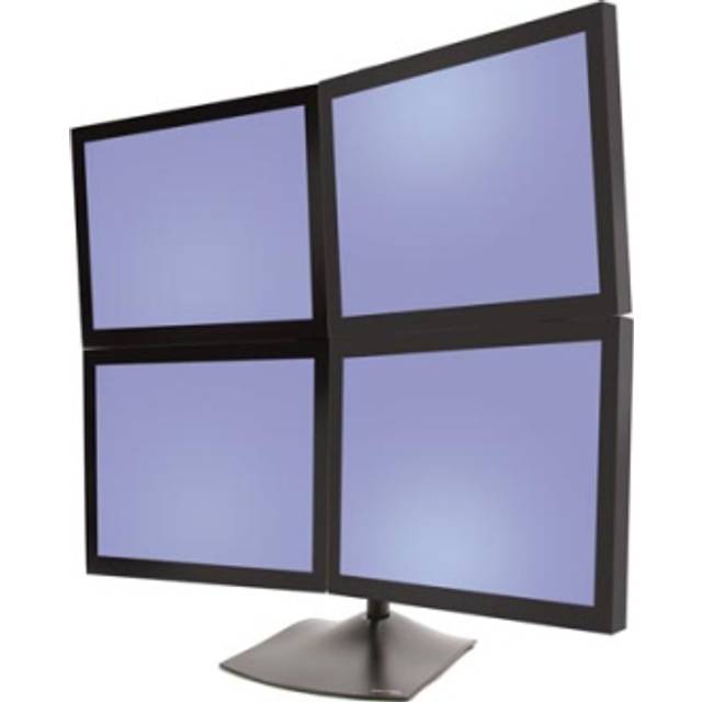 Ergotron DS Series DS100 Quad Monitor Desk Stand 61 cm (24") Black