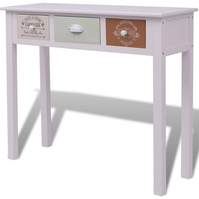 vidaXL French Console Table Wood - White