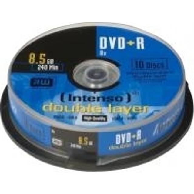 Intenso DVD+R 8,5 GB Dubbelskikt 8 x Hastighet 10 stycken