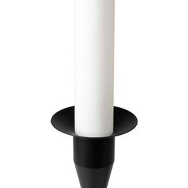 Piet Hein - Lysmanchet  - Värmeljus - Lysmanchet (til dia. 20 mm lys) SORT - H0.7 x W4.8 D4.8 cm