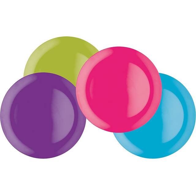 Brights 28cm Melamine Dinner Plate - Blue;Green;Red;Purple (28cm W X 1.7cm W)