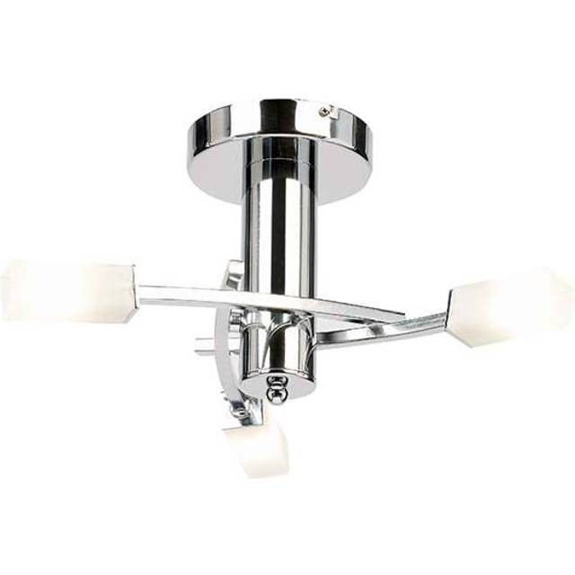 Alexia 3-Light 40cm Semi Flush Mount - Chrome (18.5cm H X 40cm W X 40cm D)