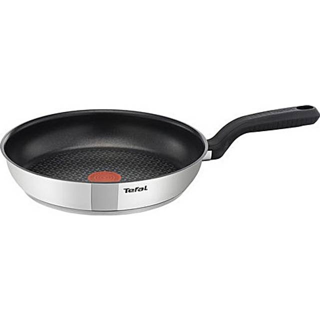 Tefal Comfort Max 20cm Stainless Steel Frying Pan ? Durable Non-Stick Pan with Thermo-Spot Heat Indicator, Induction Compatible Base, Comfortable Grip