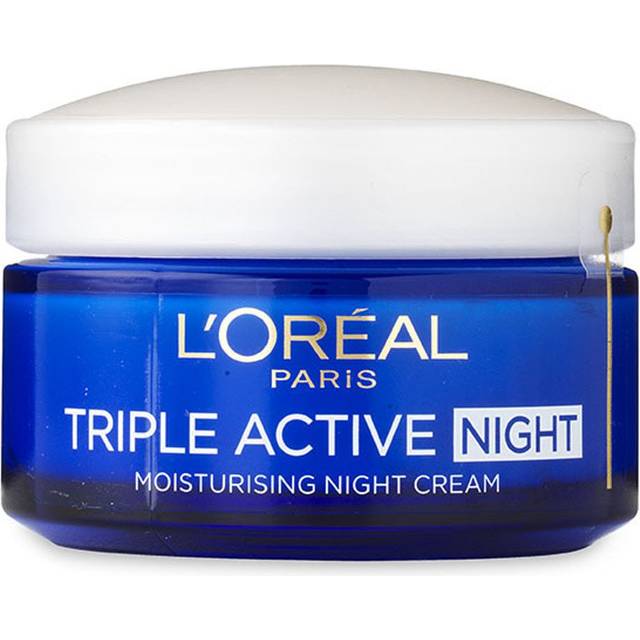 L'Oréal Paris - Triple Active Night Cream For All Skin Types 50 Ml - Transparent