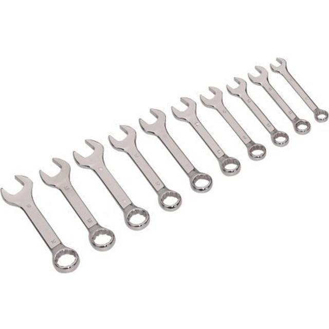Sealey Premier Combination Spanner Set 10 Piece Stubby Metric - AK633