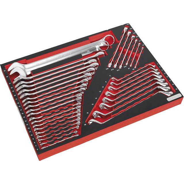 Sealey TBTP03 Tool Tray with Spanner Set 35pc
