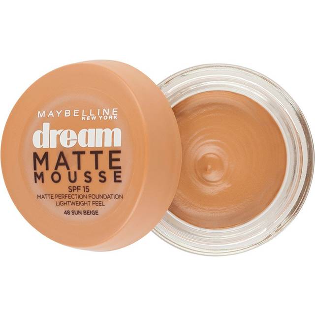 3 x maybelline dream matte mousse foundation - 48 sun beige 7ml