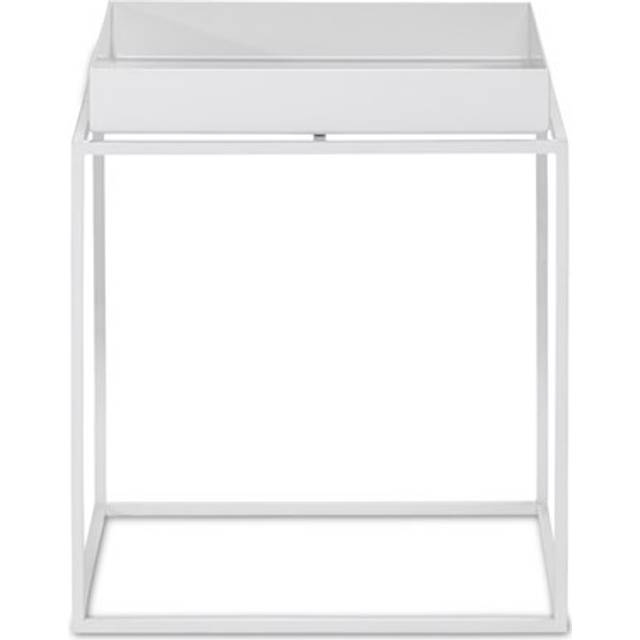 HAY - Tray Side Table S - weiß/pulverbeschichtet/LxBxH 30x30x34cm - white (34.0 x 30.0 x 30.0cm)