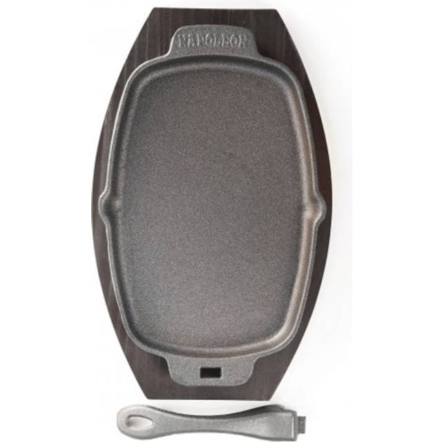 Napoleon Cast iron Sizzle Plate and Wooden Base