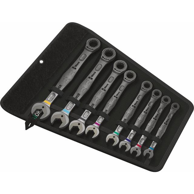Wera 05020012001 Set of 8 Joker Ratcheting Combination Wrenches, I...