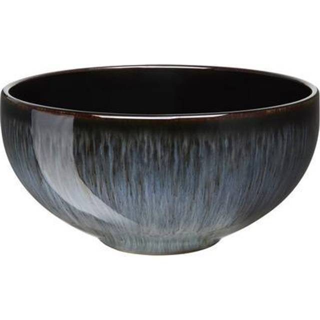 Denby Halo Stoneware Ramen Bowl, 17cm, Black/Multi