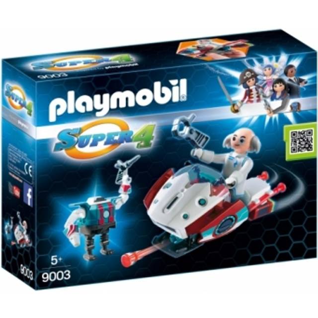 Playmobil 9003 Super 4 Skyjet with Dr. X and Robot