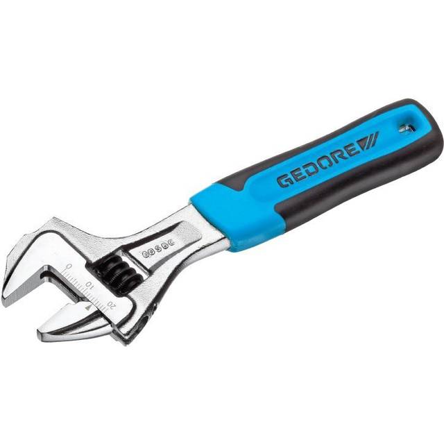 Gedore Adjustable spanner, open end, chrome-plated