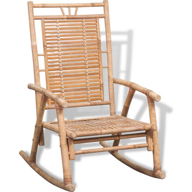 vidaXL Rocking Chair Bamboo - Brown