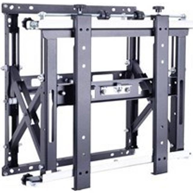 Multibrackets M Public Video Wall Mount Push HD - Monteringssats (väggfäste, saxarm, 8 låsknoppar) - för platt panel - järn - svart - skärmstorlek: 40"-70" - väggmonterbar