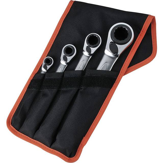 Bahco Metric Ratchet Spanner Set, 8 - 27mm, Set of 4