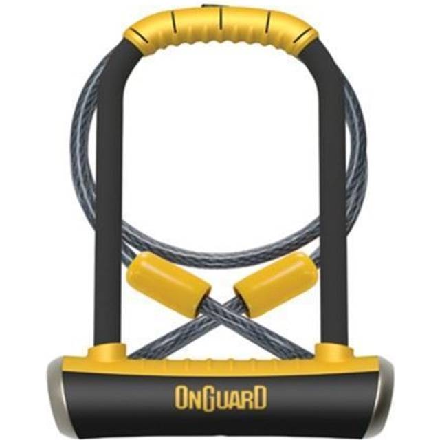 OnGuard Pitbull DT Shackle U-Lock Plus Cable - Diamond Sold Secure Rating - Black