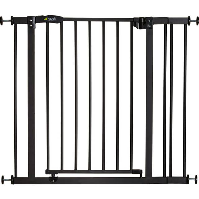 Hauck Close&#039;n Stop Safety Gate incl. 9 cm Extension 84 - 89 cm - Charcoal